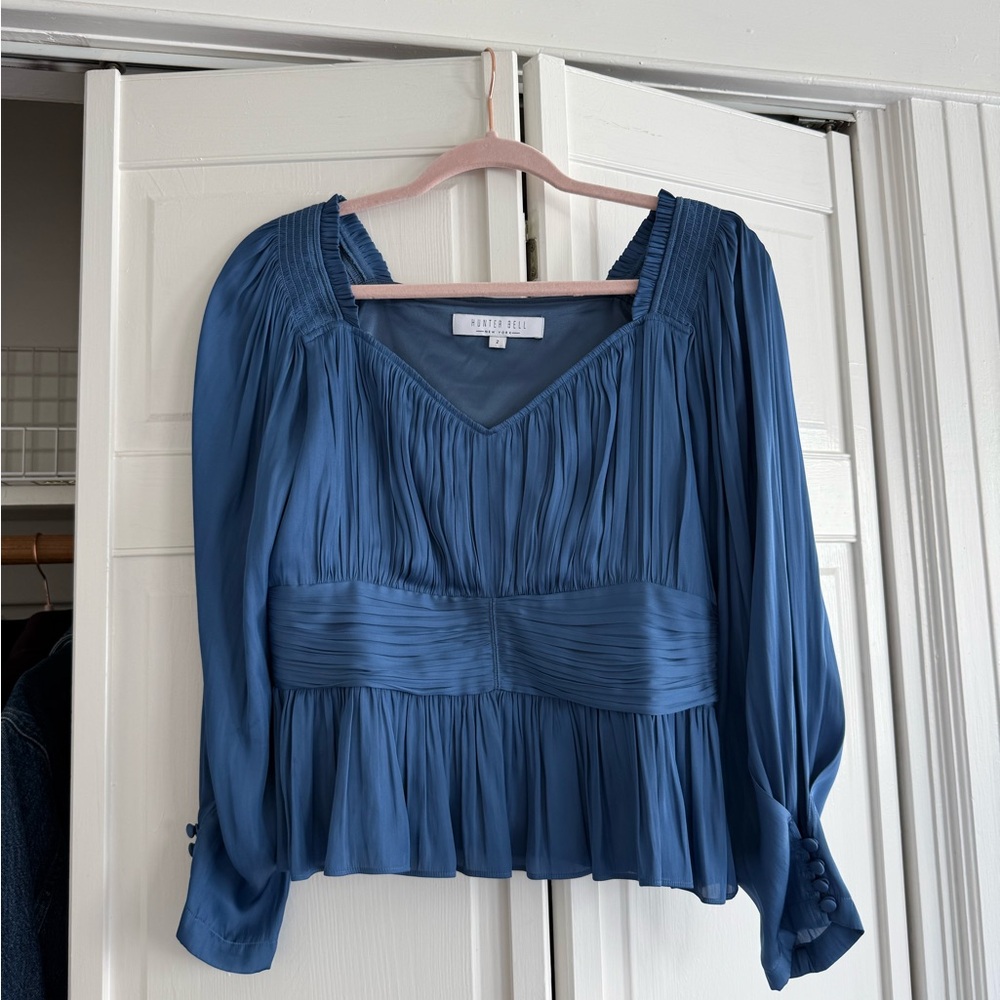 Hunter Bell blue blouse